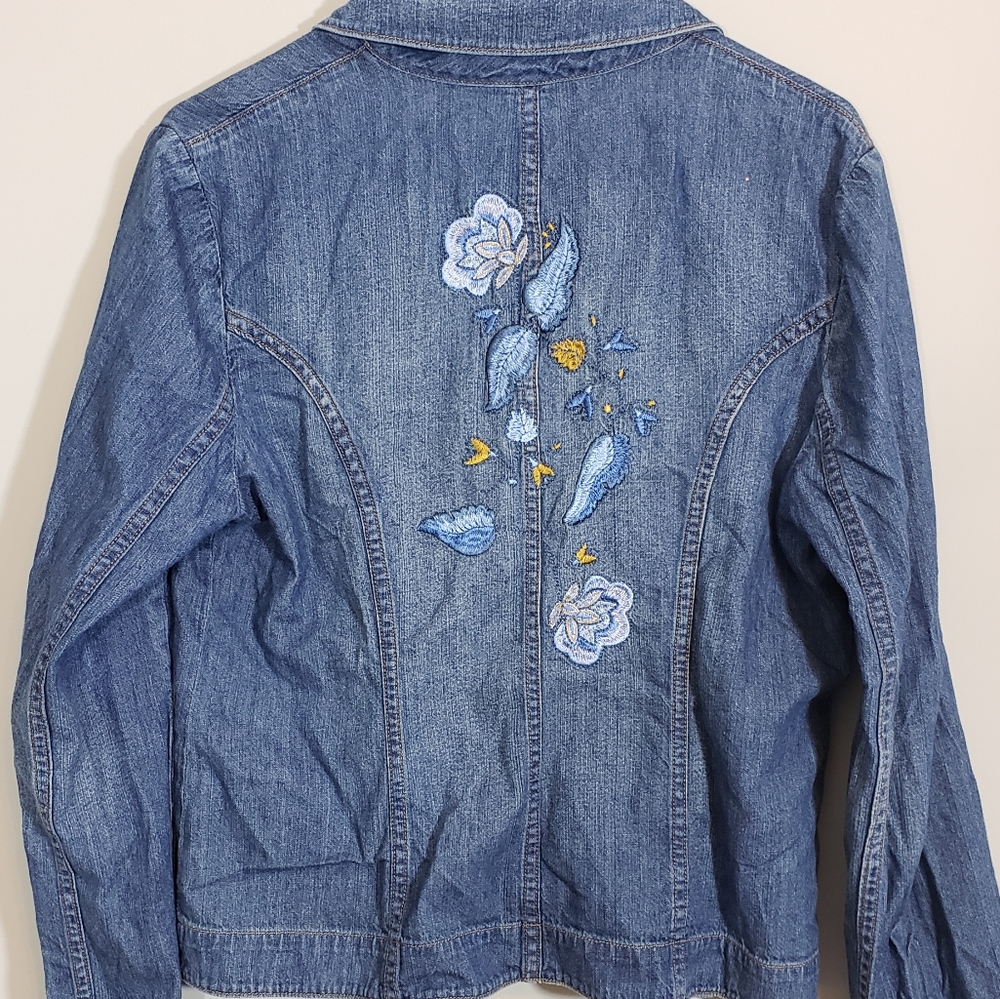 Express Embroidered Denim jacket